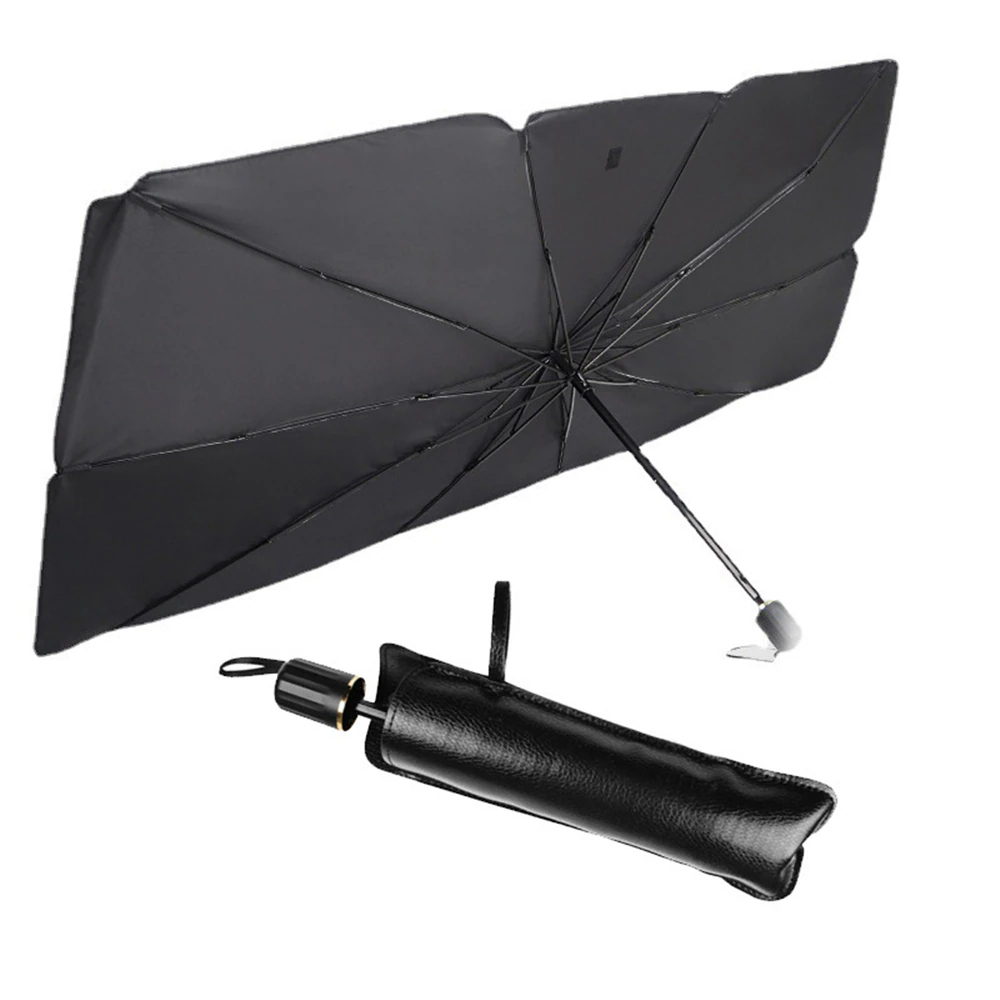 57" Car Windshield Sun Shade Foldable Umbrella Front Window Cover Viso