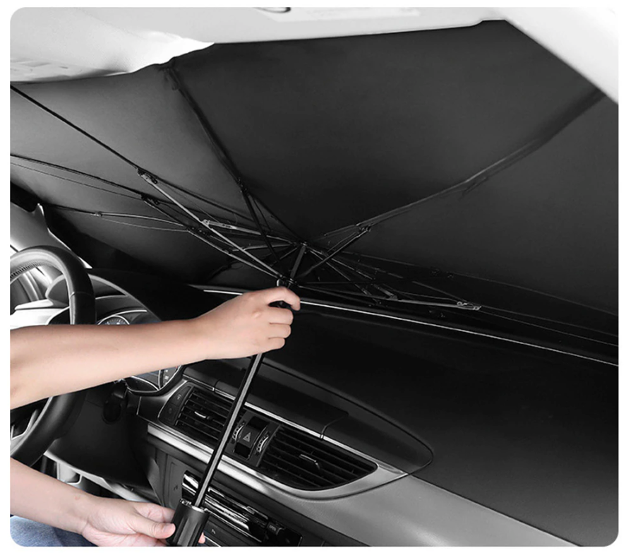 57" Car Windshield Sun Shade Foldable Umbrella Front Window Cover Viso