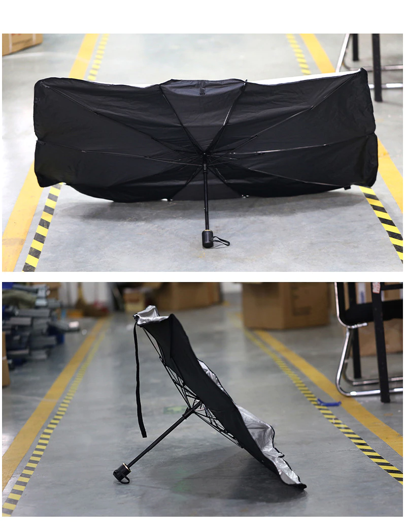 57" Car Windshield Sun Shade Foldable Umbrella Front Window Cover Viso