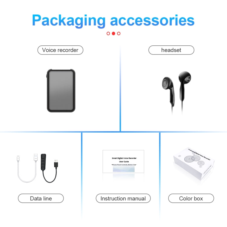 JNN Q75 Magnetic Power Bank Smart Voice Recorder, Memory:32GB(Black)