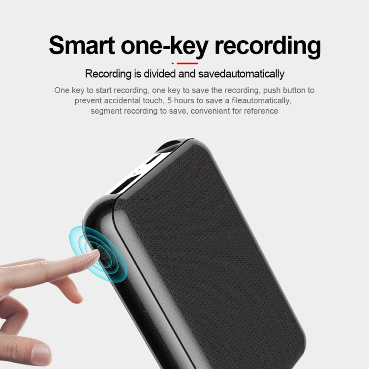 JNN Q75 Magnetic Power Bank Smart Voice Recorder, Memory:32GB(Black)
