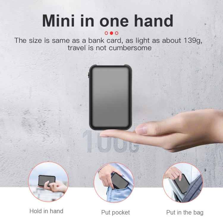 JNN Q75 Magnetic Power Bank Smart Voice Recorder, Memory:32GB(Black)