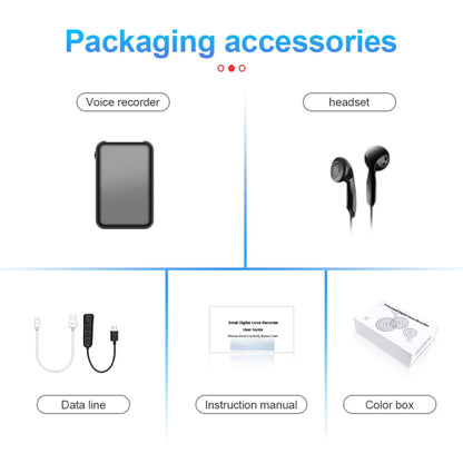 JNN Q75 Magnetic Power Bank Smart Voice Recorder, Memory:32GB(Black)